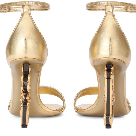 Dolce & Gabbana Devotion gold sandals - Picture 2 of 8